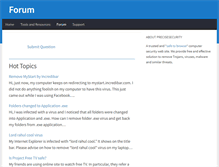 Tablet Screenshot of forum.precisesecurity.com
